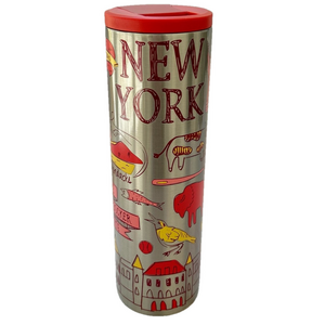 Starbucks New York Knickerbocker Travel Tumbler Stainless Steel Silver